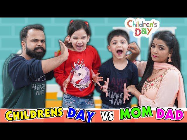 Children's Day vs Mom Dad | Ridhu Pidhu