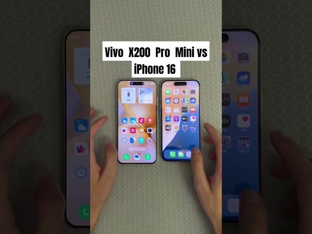 Vivo X200 Pro Mini smart island vs the iPhone #iphone #vivo #vivox200promini #foryou