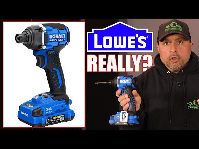 Lowe's New Kobalt Brushless Impact Driver AIN'T What I EXPECTED!