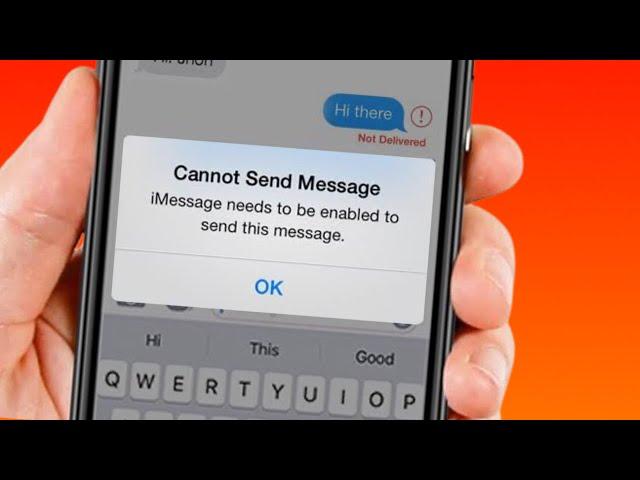 Cannot Send Message iMessage Needs To Be Enabled To Send This Message | 2021 