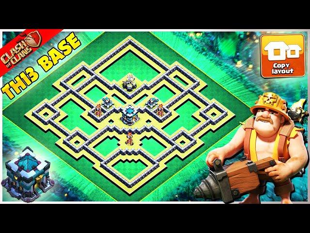 NEW STRONGEST! Town Hall 13 (TH13) TROPHY FARMING BASE With CopyLink 2022  | Clash Of Clans #803