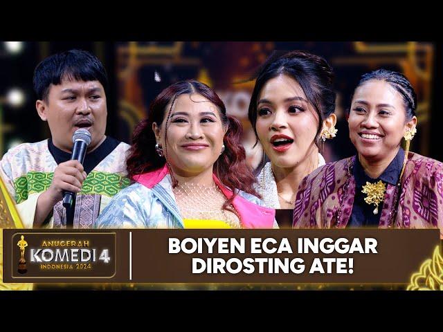 Pecah! Eca x Boiyen x Inggar Dirostng sama Ate! | ANUGERAH KOMEDI INDONESIA 2024