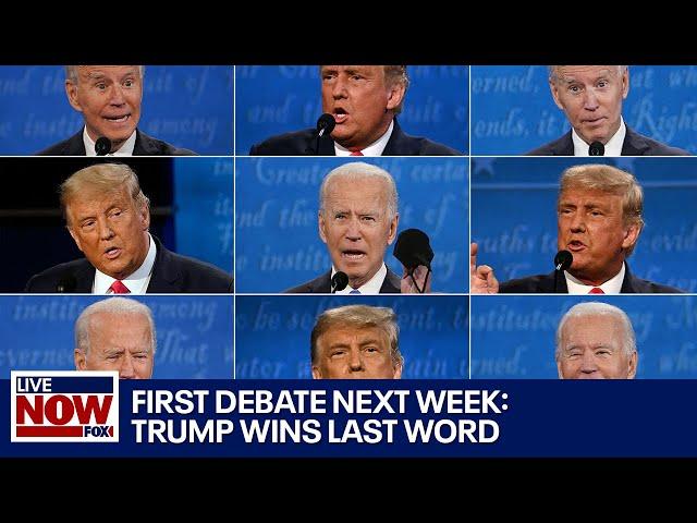 DEBATE PREVIEW: Trump to get last word after coin flip, Biden selects positions | LiveNOW from FOX