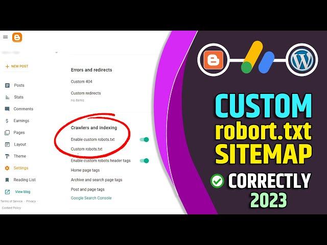 How to Create Custom robots.txt blogger 2023 | Create Sitemap for blogger 2023