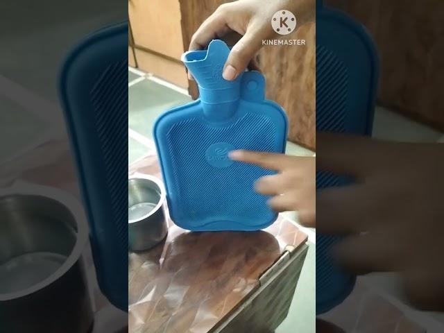 Rubber Hot Water bag|How To Use? #fitness #hotwaterbag #musclepainrelief