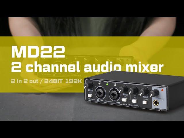 How to connect MD22 Audio Interface  to the computer