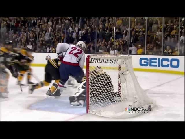 Joel Ward OT game winner goal. Handshakes. Washington Capitals vs Boston Bruins  4/25/12 NHL Hockey