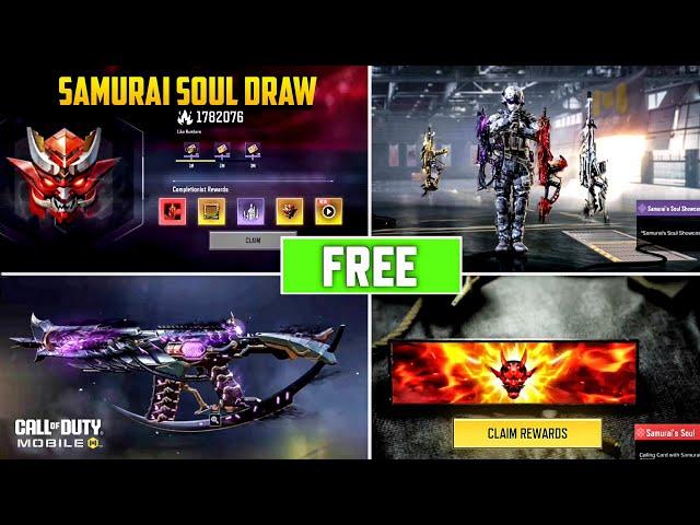 Free Four Legendary Guns Samurai's Soul Armory CODM - COD Mobile Release Date