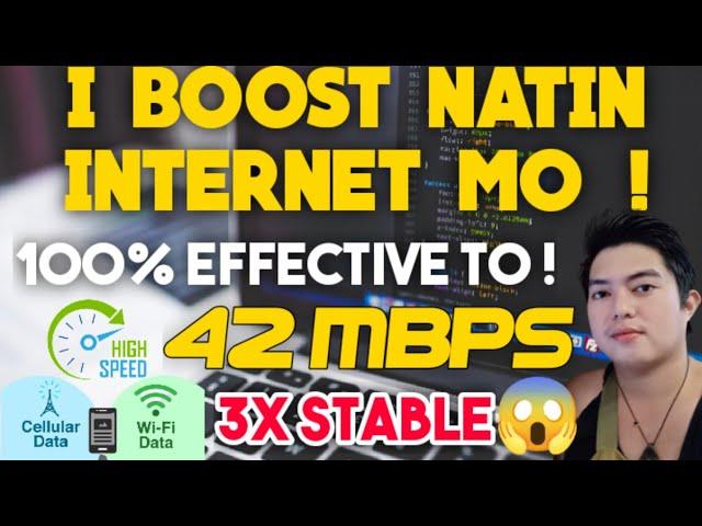 PAANO PABILISIN ANG INTERNET CONNECTION MO ! MOBILE DATA & WIFI BOOSTER ! 100% EFFECTIVE TO !