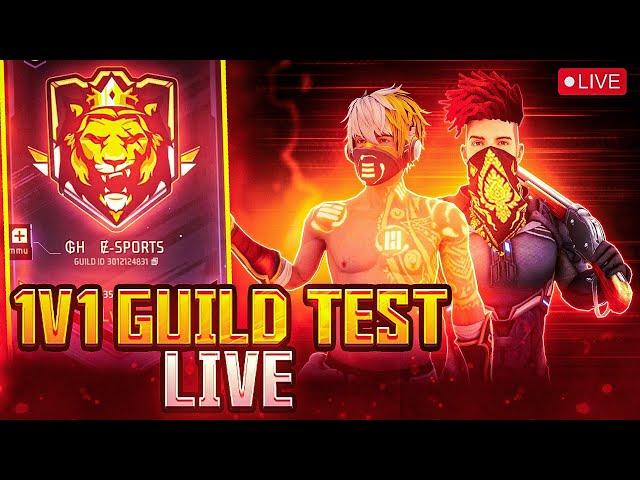 1VS1 HARDEST Free Fire Live Guild Test + LIVE REACTION #nonstopgaming #freefirelive