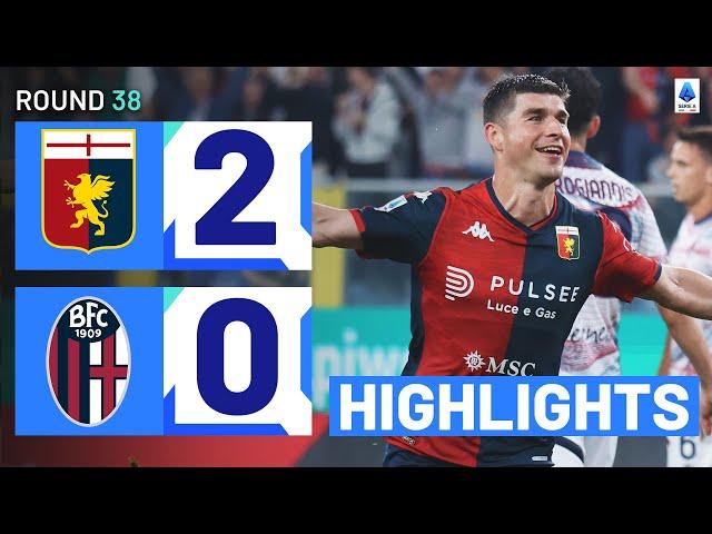 GENOA-BOLOGNA 2-0 | HIGHLIGHTS | The Grifone end their season on a high | Serie A 2023/24