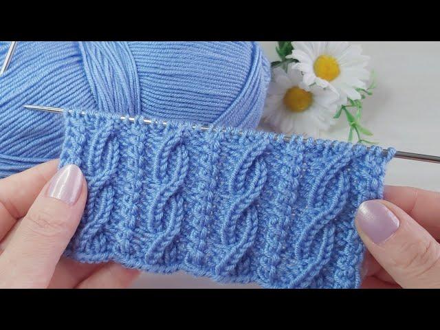 İki şiş kolay örgü model anlatımı crochet knitting