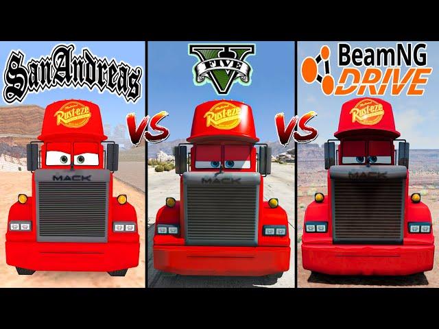 GTA San Andreas Mack Truck VS GTA 5 Mack Truck VS BeamNG Drive Mack Truck - which is best?