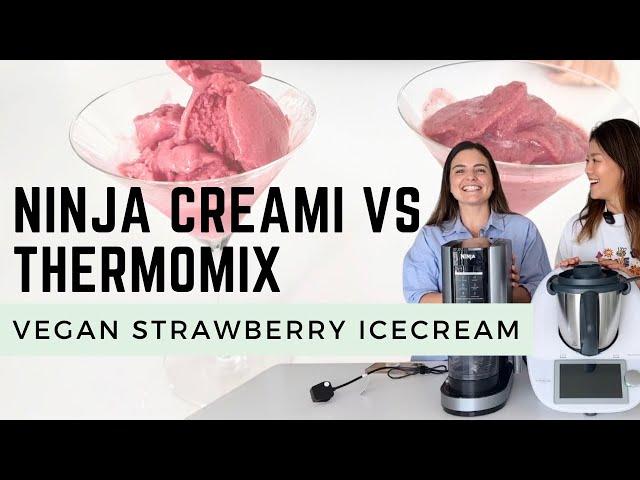 Thermomix VS Ninja Creami Comparison | VEGAN STRAWBERRY ICECREAM | Is The Ninja Creami Worth It?