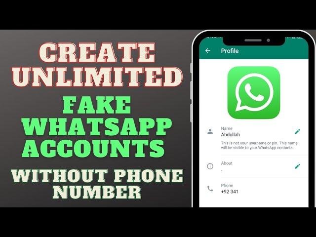 How to create fake whatsapp account? Free whatsapp number