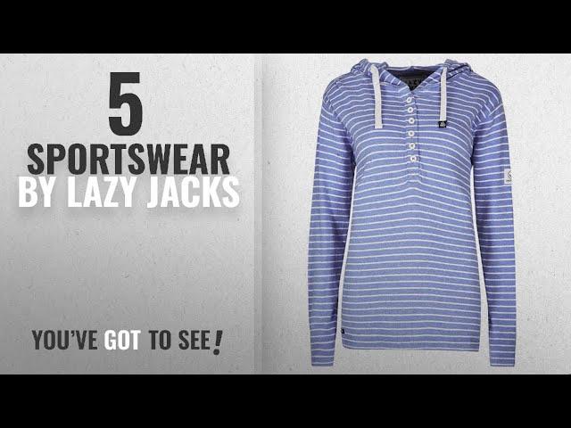 Top 10 Lazy Jacks Sportswear [2018]: Lazy Jacks Stripe Hoody - Bluebell