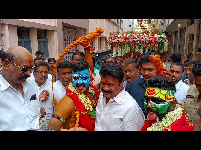 Talasani Srinivas Yadav Entry at Secunderabad Bonalu 2023 | Ashok Yadav Palaram bandi 2023