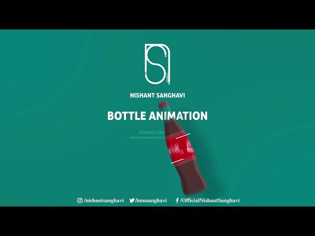 Spinning Bottle Animation ( No Plugins ) | After Effects | Nishant Sanghavi | Motion Graphics