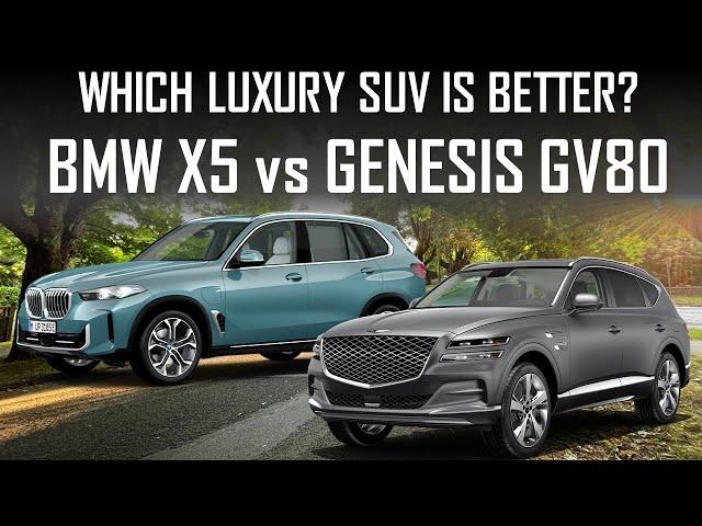 WHICH LUXURY SUV IS BETTER? BMW X5 vs GENESIS GV80 // ENGINEER'S FULL REVIEW