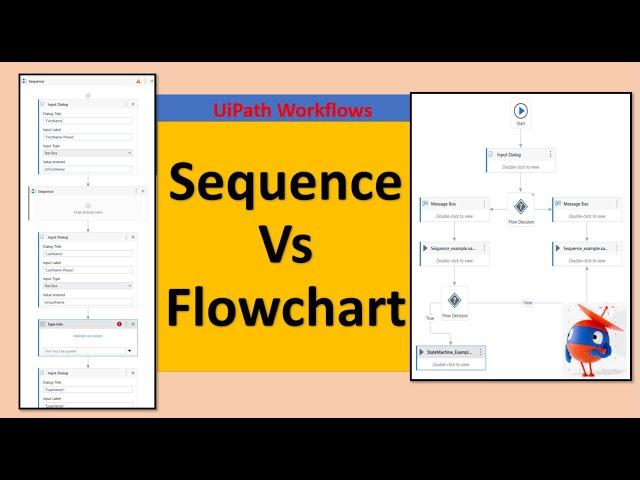 Sequence Vs Flowchart in UiPath | Difference between Sequence and Flowchart | when to use | benefits