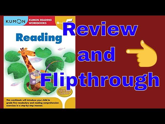 Kumon Reading Workbook Grade 5 Flip Through and review