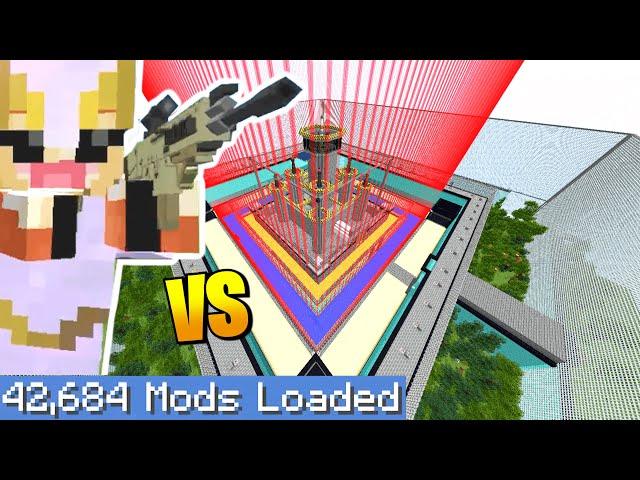 MINECRAFT *PRO* vs MOST *SECURE SAFE HOUSE*  (Largest Minecraft modpack)