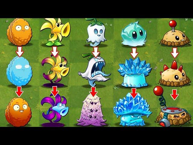 Pvz 2 Discovery - All NEW & Old & Mod Plants Evolution NOOB - PRO - HACKER