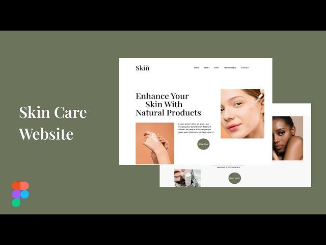 Skin Care Website Design on Figma