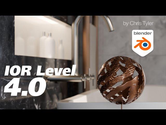 What is the new 'IOR Level' material function in Blender 4.0?