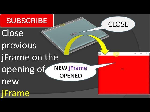 Close previous JFrame on the opening of new JFrame in netbeans