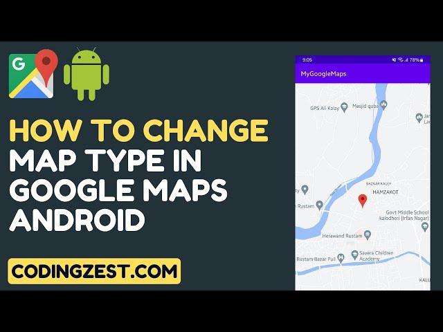 How to Change Map Type in Google Maps Android Studio | Step by Step Google Maps Android Tutorial