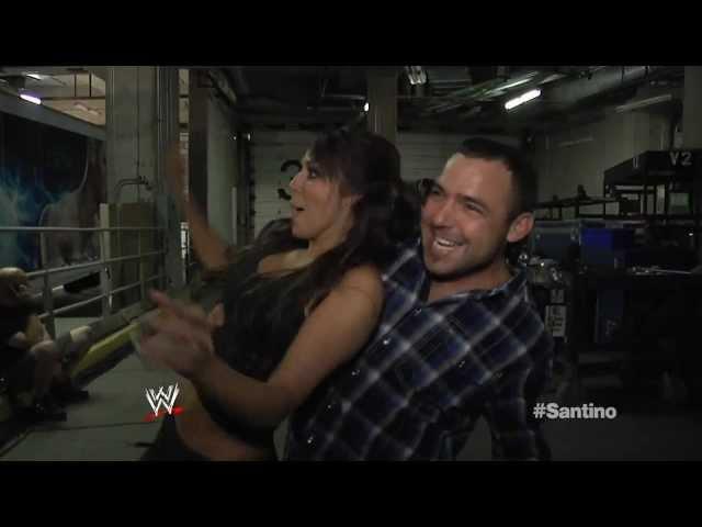 Santino humping Layla from behind on WWE Foreign Exchange. STOP THE CAMERAS !