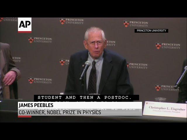 James Peebles shares Nobel in physics