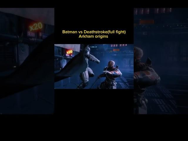 Batman vs Deathstroke . full fight scene