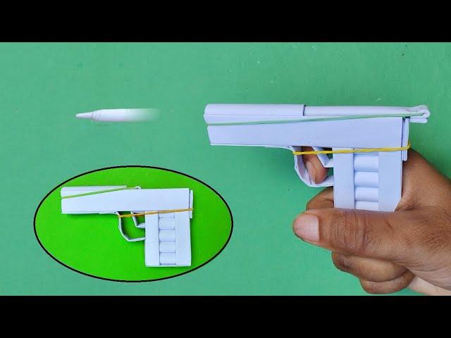 How to make a paper gun | Paper pistol | DIY paper pistol gun