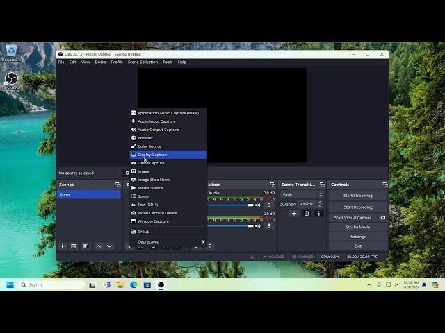 OBS Black Screen Display Capture [Solution]