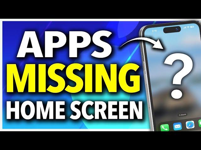 How To Fix App Missing From iPhone Home Screen