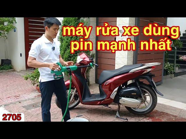 máy rửa xe pin - máy rửa xe cầm tay - máy rửa xe dùng pin workfix