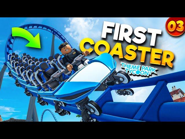 Adding My First ROLLER COASTER! | Realm of Rides • #3