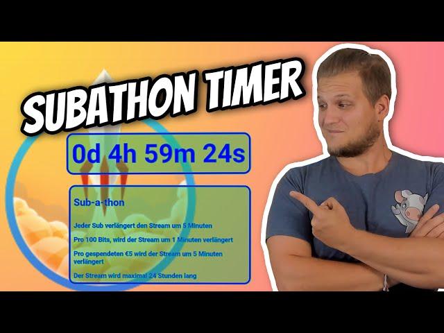 Der BESTE Stream Subathon Timer mit Streamelements