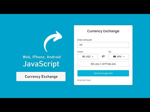 How to make Currency Exchange Converter App in HTML CSS and JavaScript