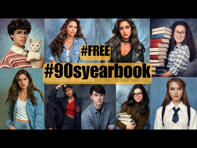 How to do 90s Ai yearbook trend FREE