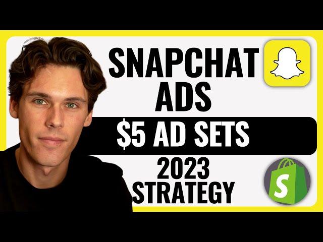 Best Low Budget Snapchat Ad Strategy | Shopify Dropshipping 2023 | [Step By Step]