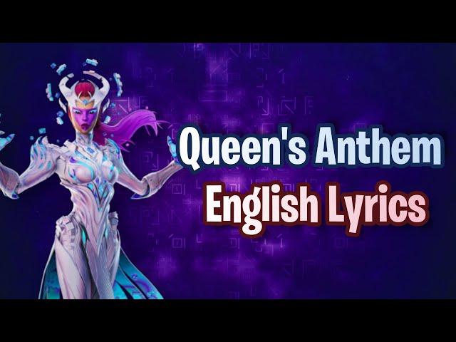 QUEEN'S ANTHEM (Lyrics) English - Fortnite Lobby Track