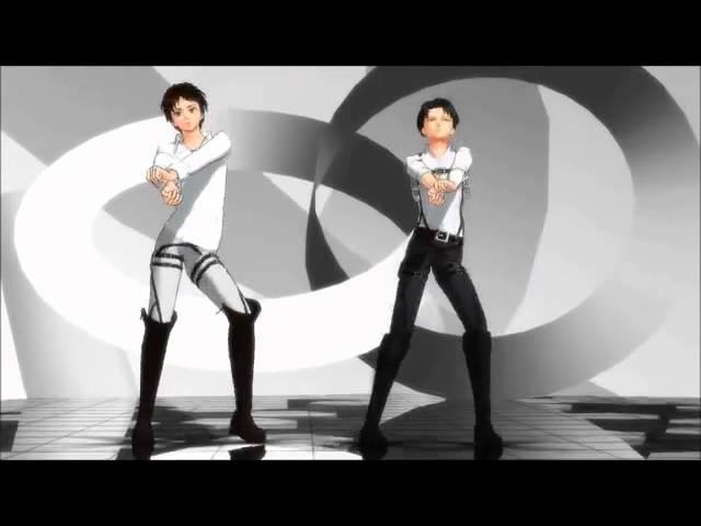 Eren and Levi- womanizer (Attack on titan mmd)