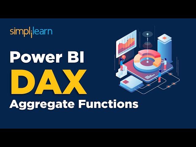 Power BI DAX Aggregate Functions | Power BI DAX Tutorial | Power BI For Beginners | Simplilearn