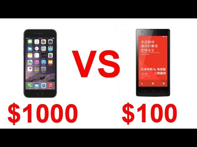 $1000 iPhone 6 Vs $100 Hongmi/Redmi 1S