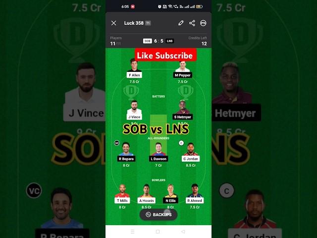 SOB vs LNS Dream11Prediction Today Match|SOB vs LNS Dream 11 Team Today|SOB vs LNS The Hundred Men's