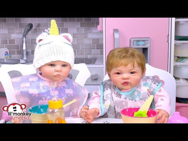 My Reborns!  Morning Routine with Reborn Baby Adeline and Baby Everly!