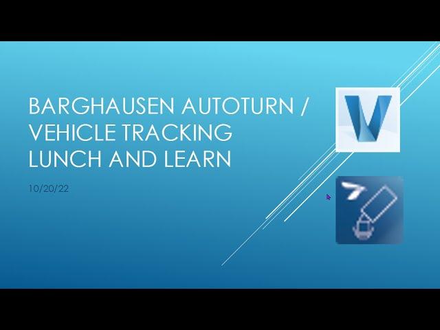 Autoturn / Vehicle Tracking Lunch and Learn